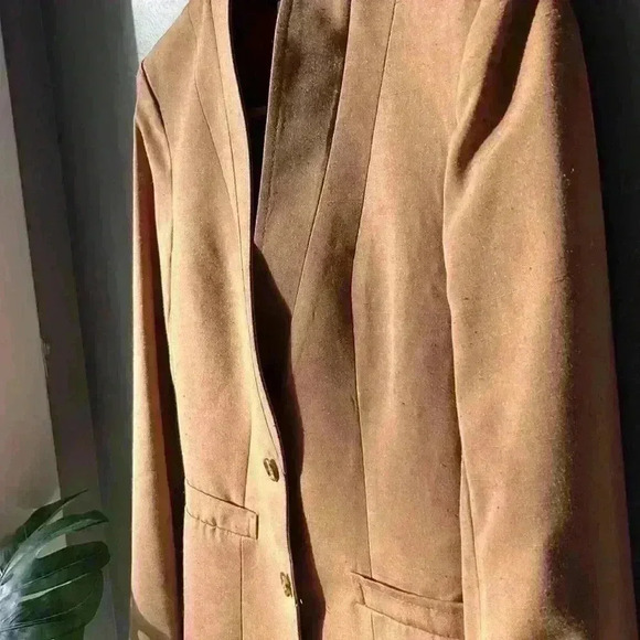 Vintage Tan Blazer by Jacques Saint Laurent for Genelle - Picture 2 of 12